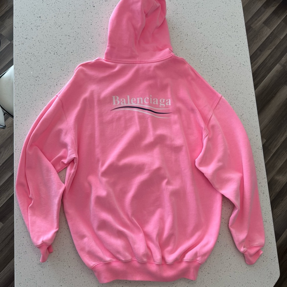 Balenciaga Pink oversized Hoodie